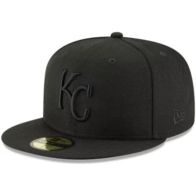 Men's New Era Black Kansas City Royals Primary Logo Basic 59FIFTY Fitted Hat