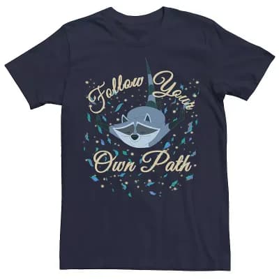 Disney's Pocahontas Meeko Men's Follow Your Own Path Text Tee