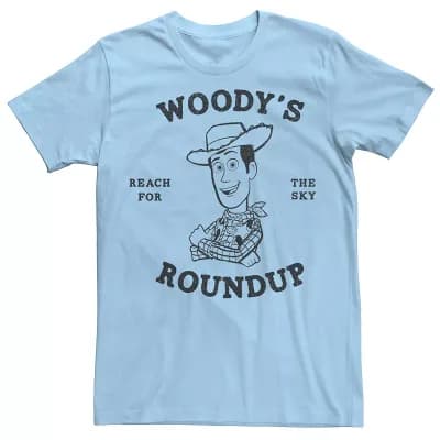 Disney / Pixar's Toy Story Men's Woody's Roundup Outline Sketch Tee