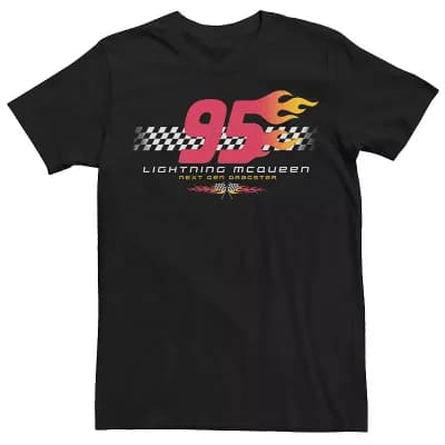 Disney / Pixar's Cars Lightning McQueen Men's 95 Flame Finish Tee