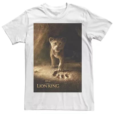 Disney's The Lion King Men's Simba Paw Live Action Movie Poster Tee