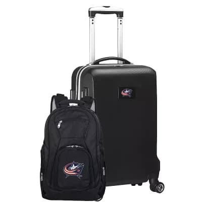 Columbus Blue Jackets Deluxe Hardside Carry-On Spinner Luggage & Backpack Set