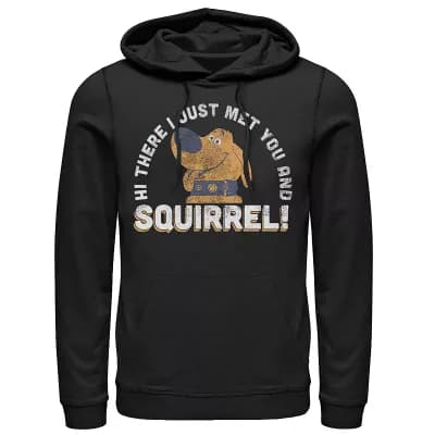 Disney / Pixar's Up Dug Men's Just Met and SQUIRREL! Hoodie