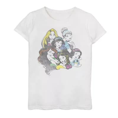 Girls 7-16 Disney Princess Color Pop Graphic Tee