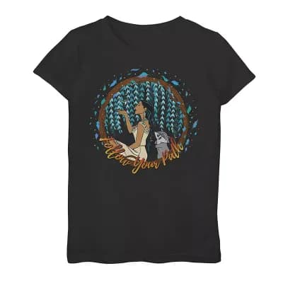 Disney's Pocahontas Girls 7-16 Follow Your Path Graphic Tee