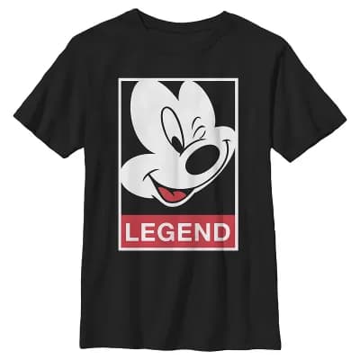 Disney's Mickey Mouse Boys 6-20 Legend Winking Portrait Graphic Tee