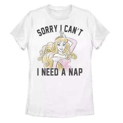 Disney's Sleeping Beauty Juniors' Aurora "Need A Nap" Graphic Tee