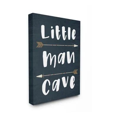 Stupell Home Decor Little Man Cave Canvas Wall Art