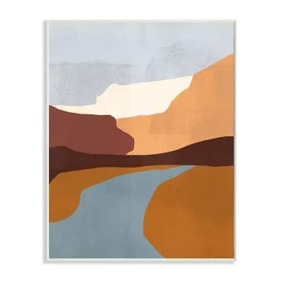 Stupell Home Decor Abstract Color Block Landscape Design Wall Art