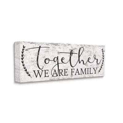 Stupell Home Decor Distressed Together Family Wall Art