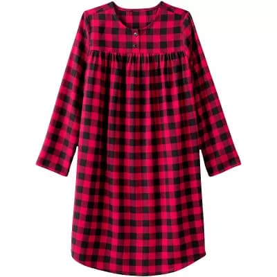 Girl 2-16 Lands' End Flannel Nightgown