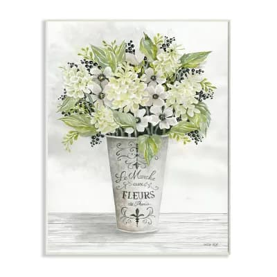 Stupell Home Decor French Floral Bouquet Plaque Wall Art