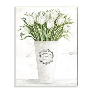 Stupell Home Decor Parisian Tulip Vase Plaque Wall Art