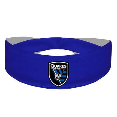 Blue San Jose Earthquakes Primary Logo Cooling Headband