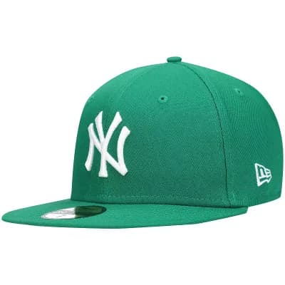 Men's New Era Kelly Green New York Yankees Logo White 59FIFTY Fitted Hat
