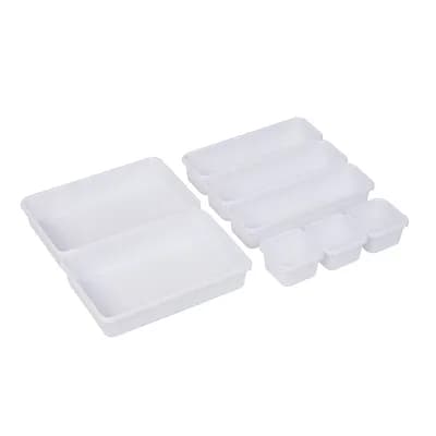 Mind Reader 8 pc Interlocking Multi Purpose Storage Compartment Organizer