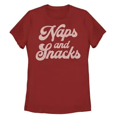 Juniors' Naps & Snacks Food Graphic Tee