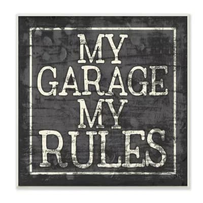 Stupell Home Decor My Garage My Rules Plaque Wall Art