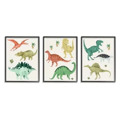 Stupell Home Decor Simple Dinosaur & Reptiles Wall Art