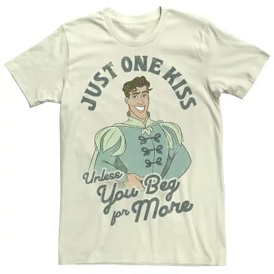 Disney's Prince Naveen Just One Kiss Poster Men's Tee