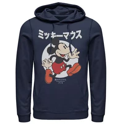 Disney's Mickey Mouse Men's Kanji Vintage Logo 1928 Hoodie