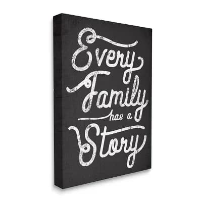 Stupell Home Decor Every Family Story Canvas Wall Art