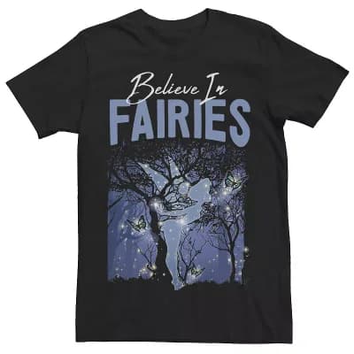 Disney's Peter Pan Tinkerbell Believe In Fairies Men's Tee