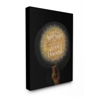 Stupell Home Decor When the World Is Silent Canvas Wall Art