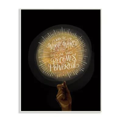 Stupell Home Decor When the World Is Silent Plaque Wall Art