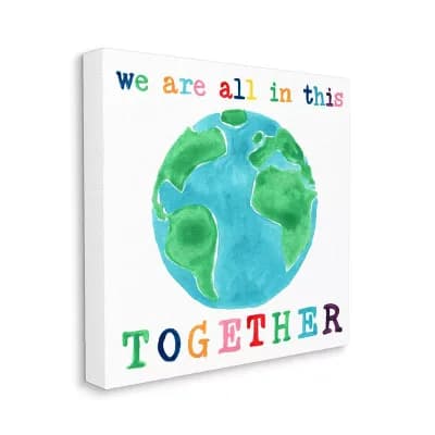 Stupell Home Decor In This Together Watercolor Canvas Wall Art