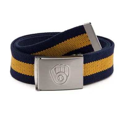 Men's Milwaukee Brewers Fabric Belt