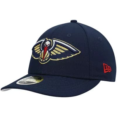 Men's New Era Navy New Orleans Pelicans Team Low Profile 59FIFTY Fitted Hat