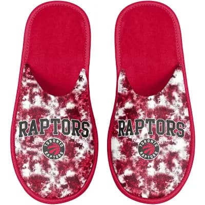 Women's FOCO Toronto Raptors Iconic Logo Scuff Slippers