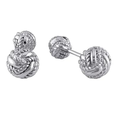 Stella Grace Sterling Silver Knot Cufflinks