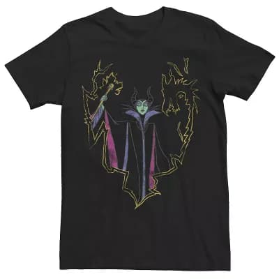 Disney's Maleficent Line Art Portrait Men's Tee