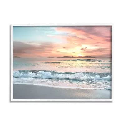 Stupell Home Decor Morning Sunrise Beach Landscape Canvas Art
