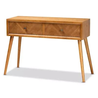 Baxton Studio Mae Brown Console Table