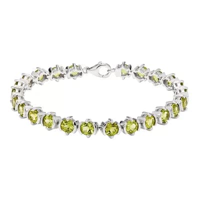 Sterling Silver & Peridot Bracelet