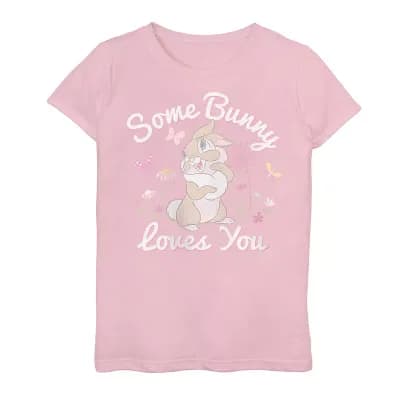 Disney's Bambi Some Bunny Loves You Girls 7-16 Graphic Tee