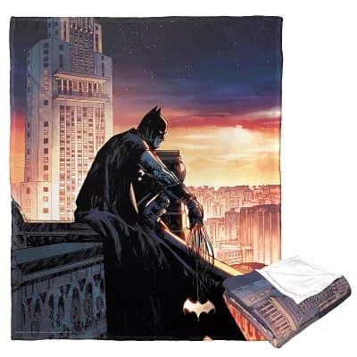 Batman Knight Watch Silk Touch Throw Blanket