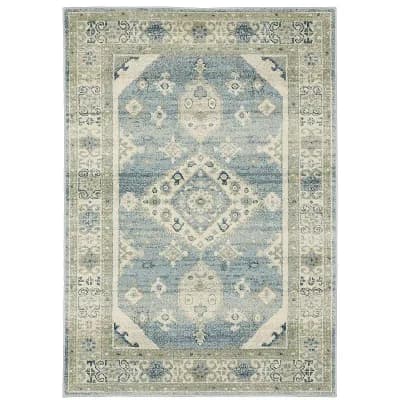 StyleHaven Bassel Bordered Medallion Area Rug