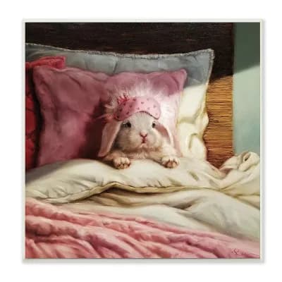 Stupell Home Decor Bunny Rabbit Resting Plaque Wall Art