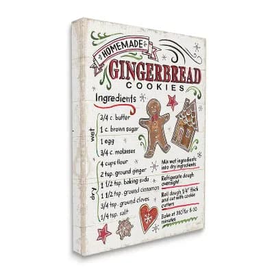 Stupell Home Decor Gingerbread Cookies Canvas Wall Art