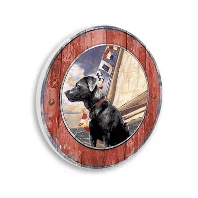 Stupell Home Decor Seafaring Dog Nautical Wall Decor
