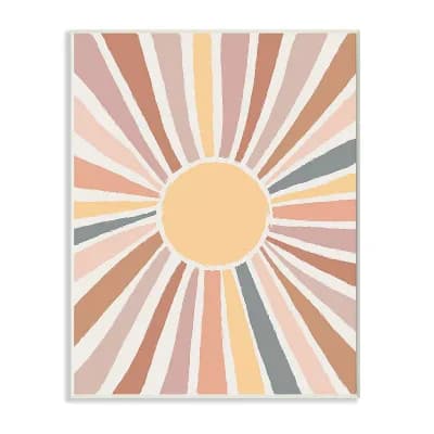 Stupell Home Decor Southwestern Desert Sun Plaque Wall Art