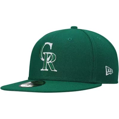 Men's New Era Kelly Green Colorado Rockies White Logo 59FIFTY Fitted Hat