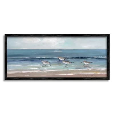 Stupell Home Decor Sandpipers Birds Beach Framed Wall Art