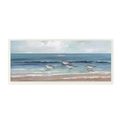 Stupell Home Decor Sandpipers Birds Beach Plaque Wall Art