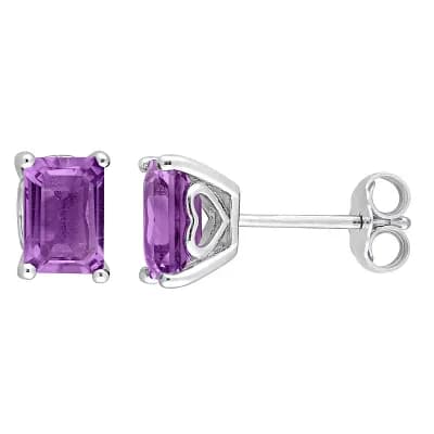 Stella Grace Sterling Silver & Gemstone Stud Earrings
