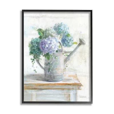 Stupell Home Decor Blue Hydrangeas in Watering Can Wall Art